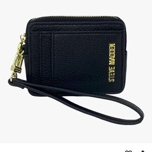 Steve Madden Black Wristlet